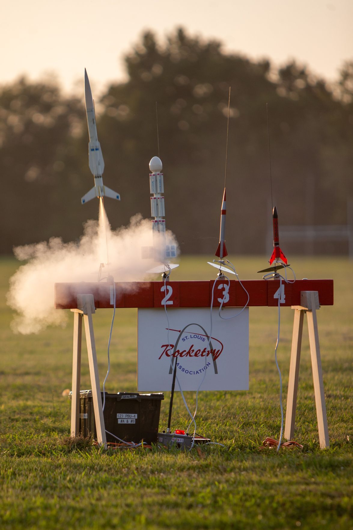 St. Louis Rocketry Association first night launch